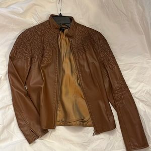 Brown 100% leather jacket